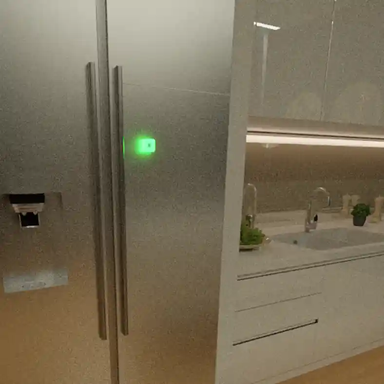 	Light Cube - Max 3D Render - Magnet on fridge